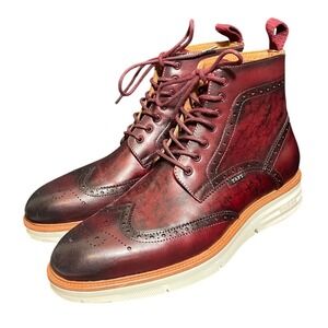 Taft 365 Boot Mens 8.5 Oxblood Leather Wingtip Brogue M005-OXB Shoes